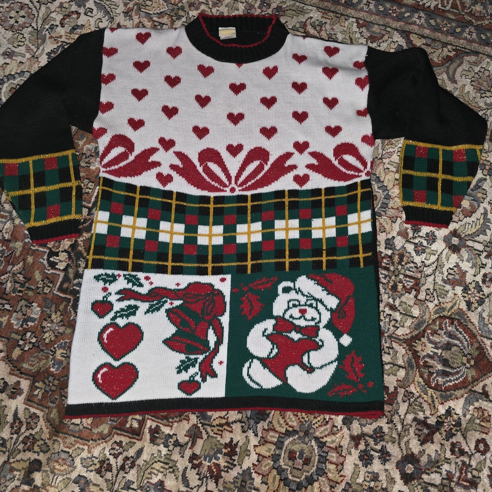 Vintage Holiday Time Festive Sweater